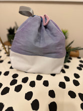 Load image into Gallery viewer, HandDyed Fabric Drawstring Bag (Dark-Purple)