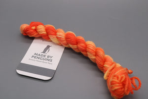 Pumpkin- 20g Mini DK 45m/20g 85% Extra-Fine Merino & 15% Nylon