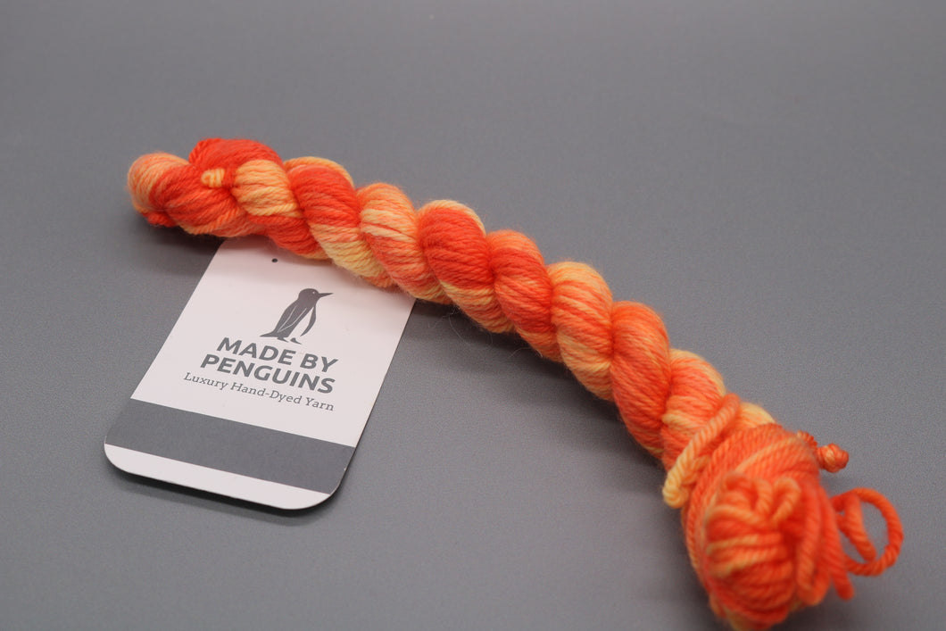 Pumpkin- 20g Mini DK 45m/20g 85% Extra-Fine Merino & 15% Nylon