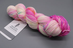 Cupcake Sprinkles (PINK) Merino Nylon 4PLY -100g/400m 85% Extra-Fine Merino & 15% Nylon