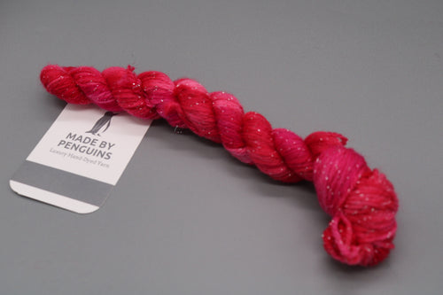 Red (Super Sparkle) - 20g Mini 4PLY 45m/20g Extra-Fine Merino, Nylon & Super Sparkle