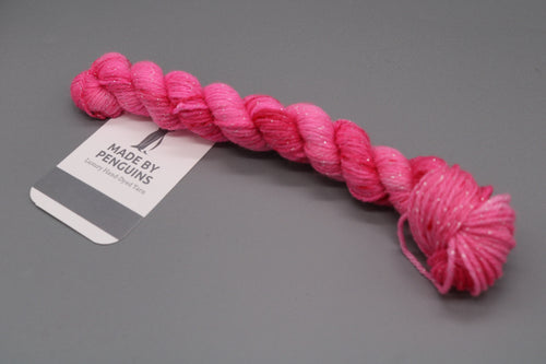 Christmas Kisses (Super Sparkle) - 20g Mini 4PLY 45m/20g Extra-Fine Merino, Nylon & Super Sparkle