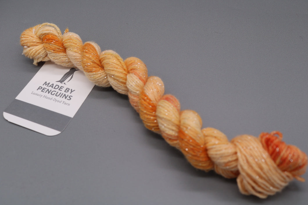 Peach (Super Sparkle) - 20g Mini 4PLY 45m/20g Extra-Fine Merino, Nylon & Super Sparkle