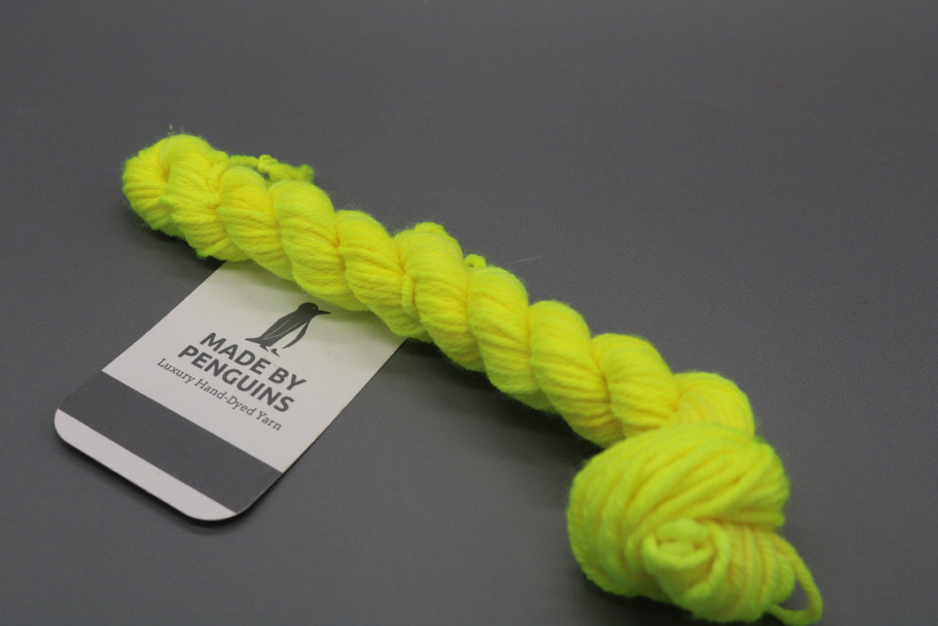 So Neon Yellow  - 20g Mini DK 45m/20g 85% Extra-Fine Merino & 15% Nylon