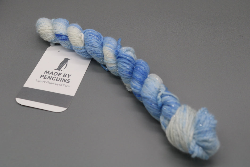 Cold as Ice (Super Sparkle) - 20g Mini 4PLY 45m/20g Extra-Fine Merino, Nylon & Super Sparkle