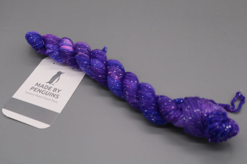 Purple Turtle (38) (Super Sparkle) - 20g Mini 4PLY 45m/20g Extra-Fine Merino, Nylon & Super Sparkle