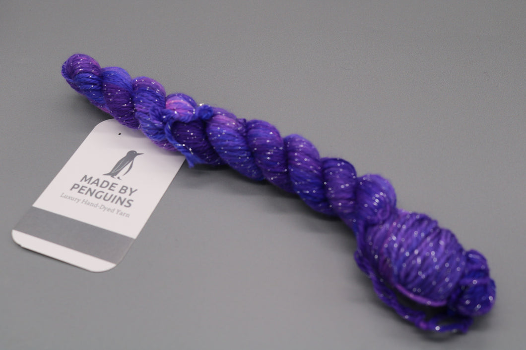 Purple Turtle (39) (Super Sparkle) - 20g Mini 4PLY 45m/20g Extra-Fine Merino, Nylon & Super Sparkle