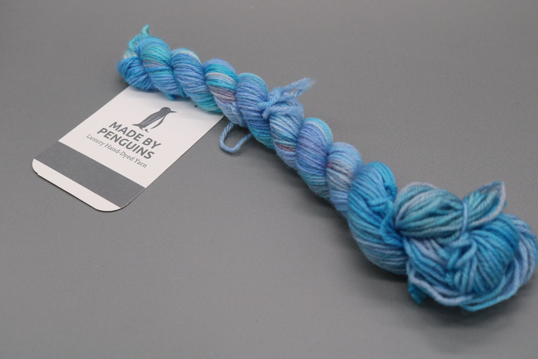 Blue OOAK (55-57)  - 20g Mini 4PLY 45m/20g 85% Extra-Fine Merino & 15% Nylon