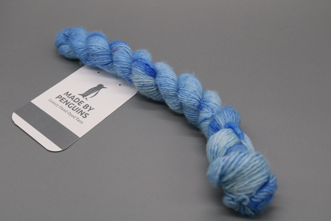 Blue OOAK (55-59)  - 20g Mini 4PLY 45m/20g 85% Extra-Fine Merino & 15% Nylon