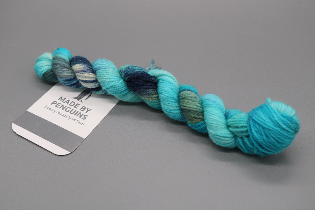 Blue OOAK (56-63)  - 20g Mini 4PLY 45m/20g 85% Extra-Fine Merino & 15% Nylon