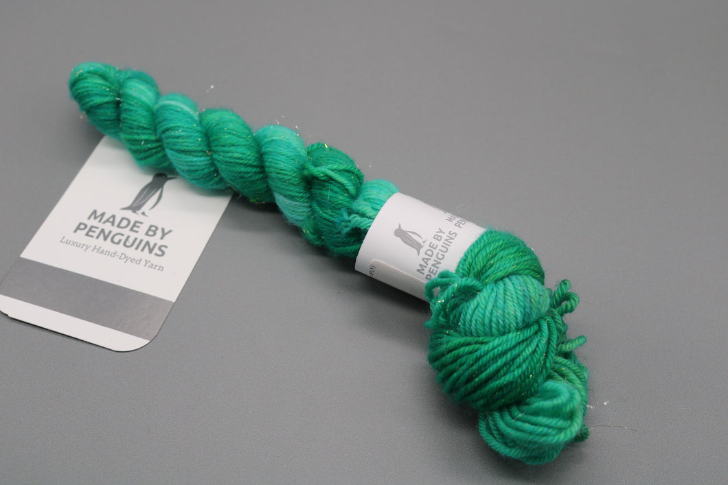 Emerald (Subtle Sparkle) - 20g Mini 4PLY 45m/20g Extra-Fine Merino, Nylon & Sparkle