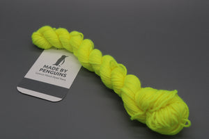 HighLighter Yellow - 20g Mini 4PLY 45m/20g 85% Extra-Fine Merino & 15% Nylon