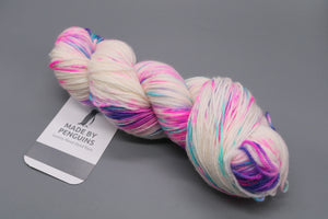 Unicorn Splat (LOT-B) Merino Nylon 4PLY -100g/400m 85% Extra-Fine Merino & 15% Nylon