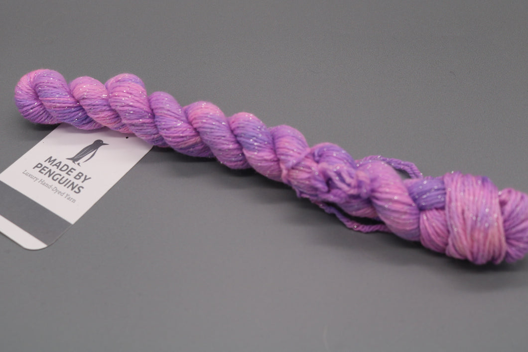Purple OOAK 017 (Super Sparkle) - 20g Mini 4PLY 45m/20g Extra-Fine Merino, Nylon & Super Sparkle