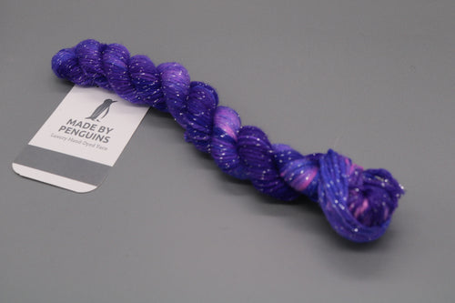 Purple OOAK 022 (Super Sparkle) - 20g Mini 4PLY 45m/20g Extra-Fine Merino, Nylon & Super Sparkle