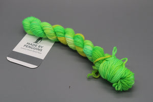 Green OOAK (57-004)  - 20g Mini 4PLY 45m/20g 85% Extra-Fine Merino & 15% Nylon