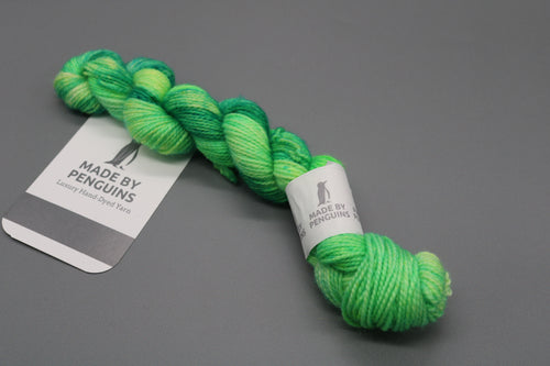 Spring Green (Subtle Sparkle) - 20g Mini 4PLY 45m/20g Extra-Fine Merino, Nylon & Sparkle
