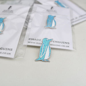 Blue/Glitter Penguin Pin (Jesse)